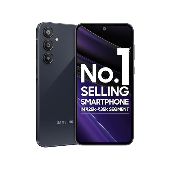 Samsung Galaxy A35 5G (Awesome Navy, 8GB RAM, 256GB Storage) | Premium Glass Back | 50 MP Main Camera (OIS) | Nightography | IP67 | Corning Gorilla Glass Victus+ | sAMOLED with Vision Booster